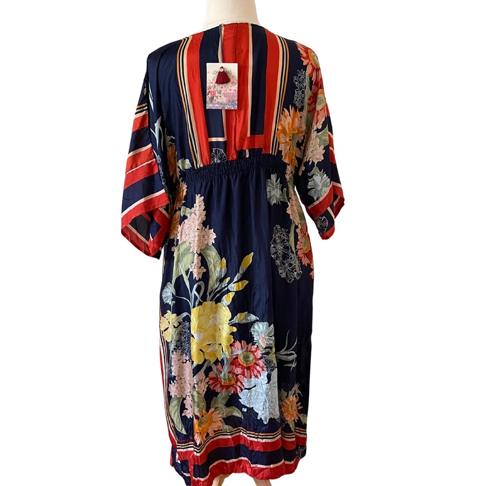 Johnny Was NWT Averitt Silk dress w/silk slip XXL - Picture 2 of 7
